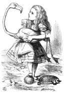 Alice playing croquet